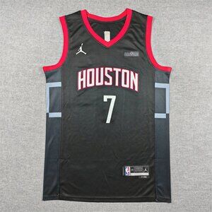 Kevin Durant Rockets #7 Black Men's Basketball Jersey
